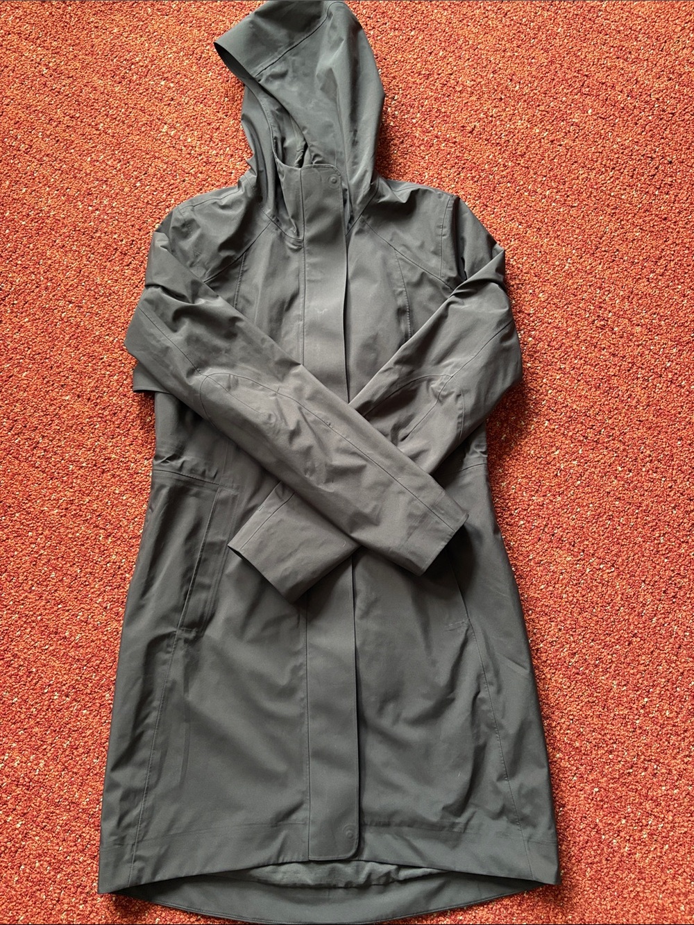 lululemon athletica Hooded Trench Coat - Charcoal
